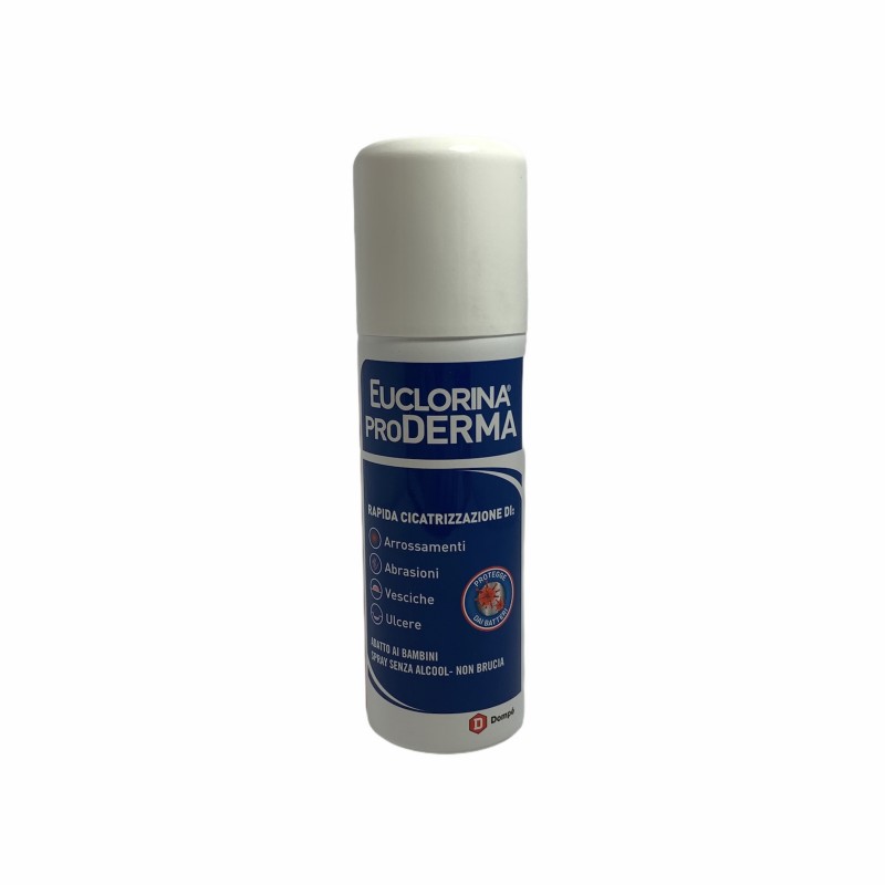 EUCLORINA PRODERMA RAPIDA CICATRIZZAZIONE SPRAY 125 ML - Antica Farmacia Ferrari