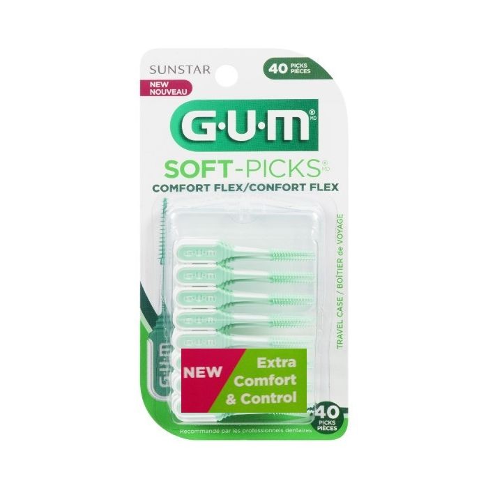 GUM SOFT PICK COMFORT FLEX SCOVOLINO INTERDENTALE 40 PEZZI - Antica Farmacia Ferrari