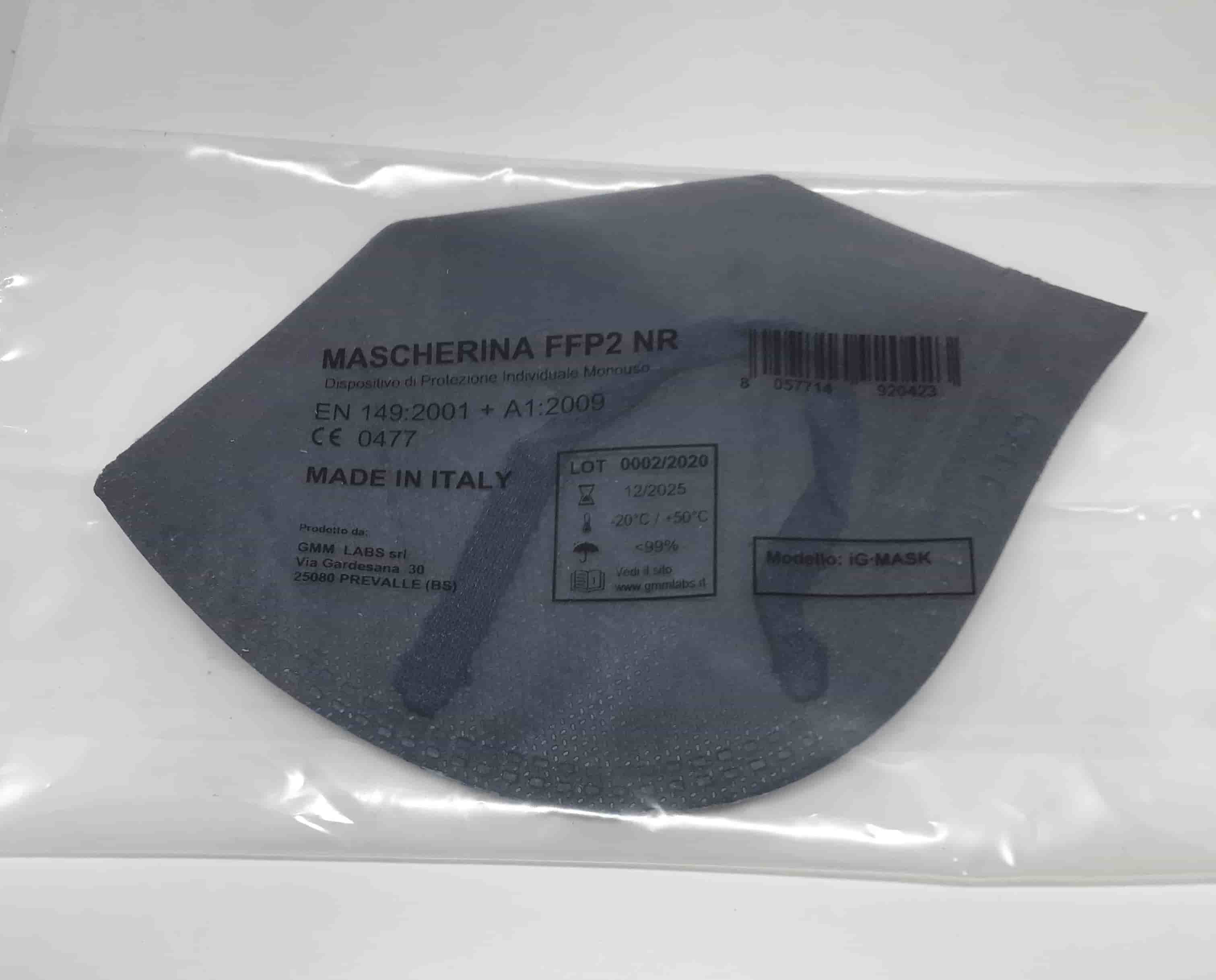 IG MASK MASCHERINA FFP2 BLU NAVY ABISSO S BIMBO - Antica Farmacia Ferrari
