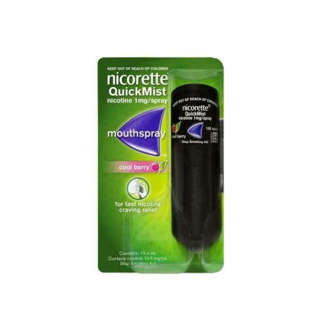 NICORETTEQUICK*SPRAY 1FL 150D FRUTTI ROSSI - Antica Farmacia Ferrari