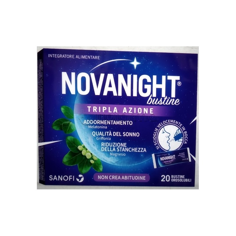 NOVANIGHT 20 BUSTINE TRIPLA AZIONE - Antica Farmacia Ferrari