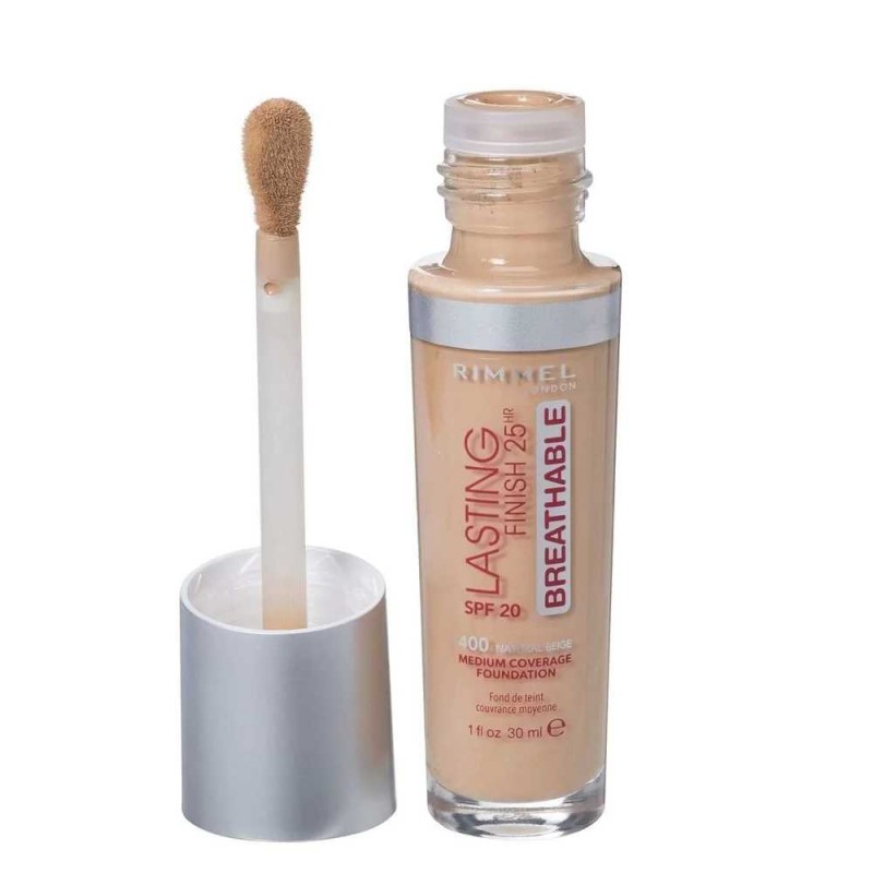 RIMMEL FONDOTINTA LIQUIDO LASTING 25H 400 NATURAL BEIGE - Antica Farmacia Ferrari