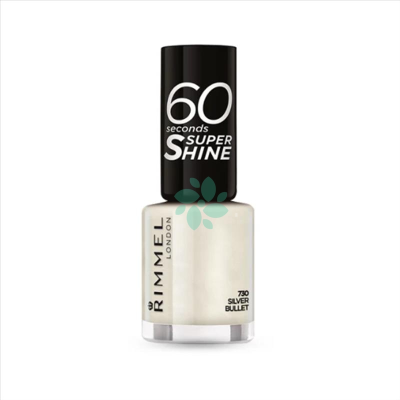 RIMMEL SMALTO 60 SECONDS SUPER SHINE 730 SILVER BULLET 8 ML - Antica Farmacia Ferrari