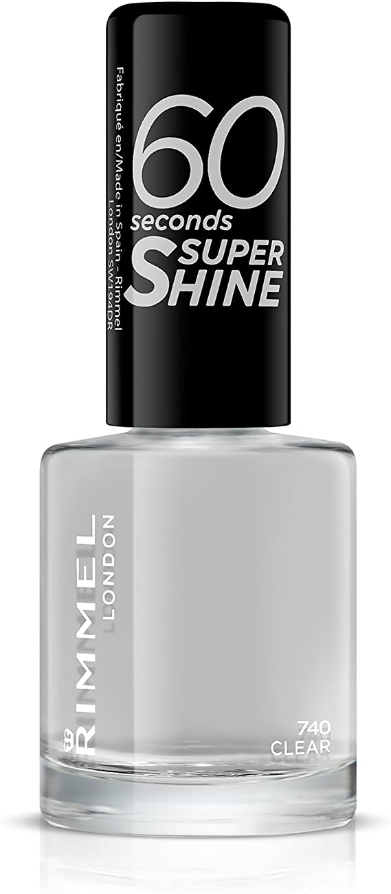 RIMMEL SMALTO 60 SECONDS SUPER SHINE 740 CLEAR 8 ML - Antica Farmacia Ferrari