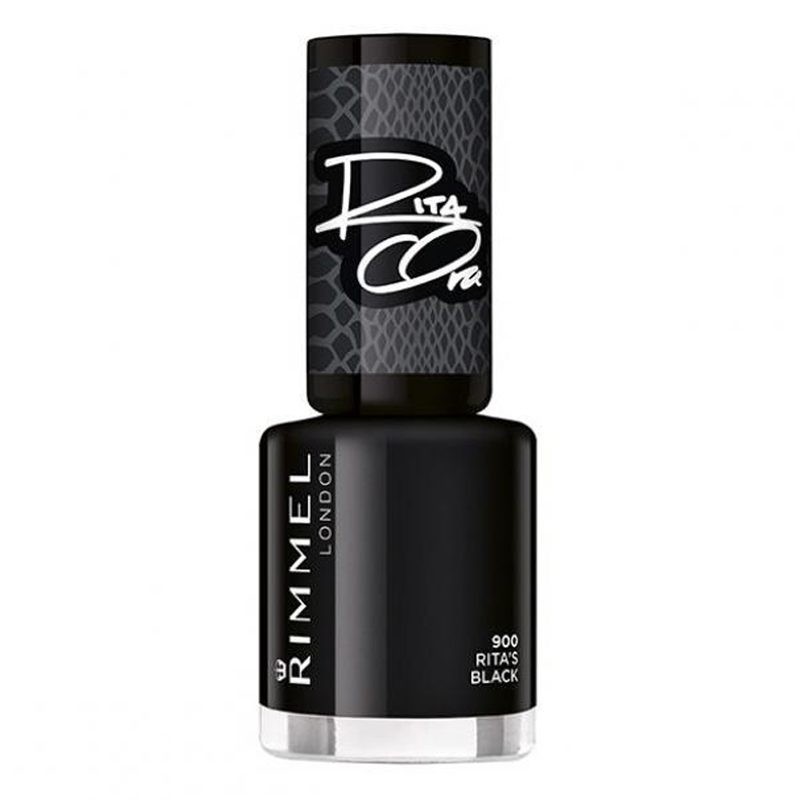 RIMMEL SMALTO SUPER SHINE 60 SECONDI 8 ML 900 RITA'S BLACK - Antica Farmacia Ferrari