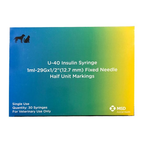 SIRINGA INSULINA USO VETERINARIO MSD-AH 30 SIRINGHE 40 UI/ML - Antica Farmacia Ferrari