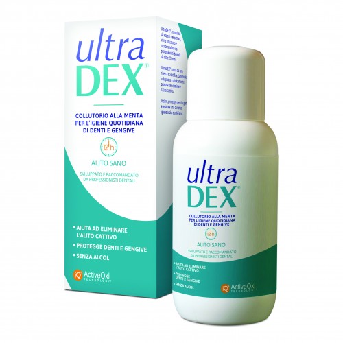 ULTRADEX COLLUTORIO ALITO SANO 250 ML SENZA ALCOOL - Antica Farmacia Ferrari