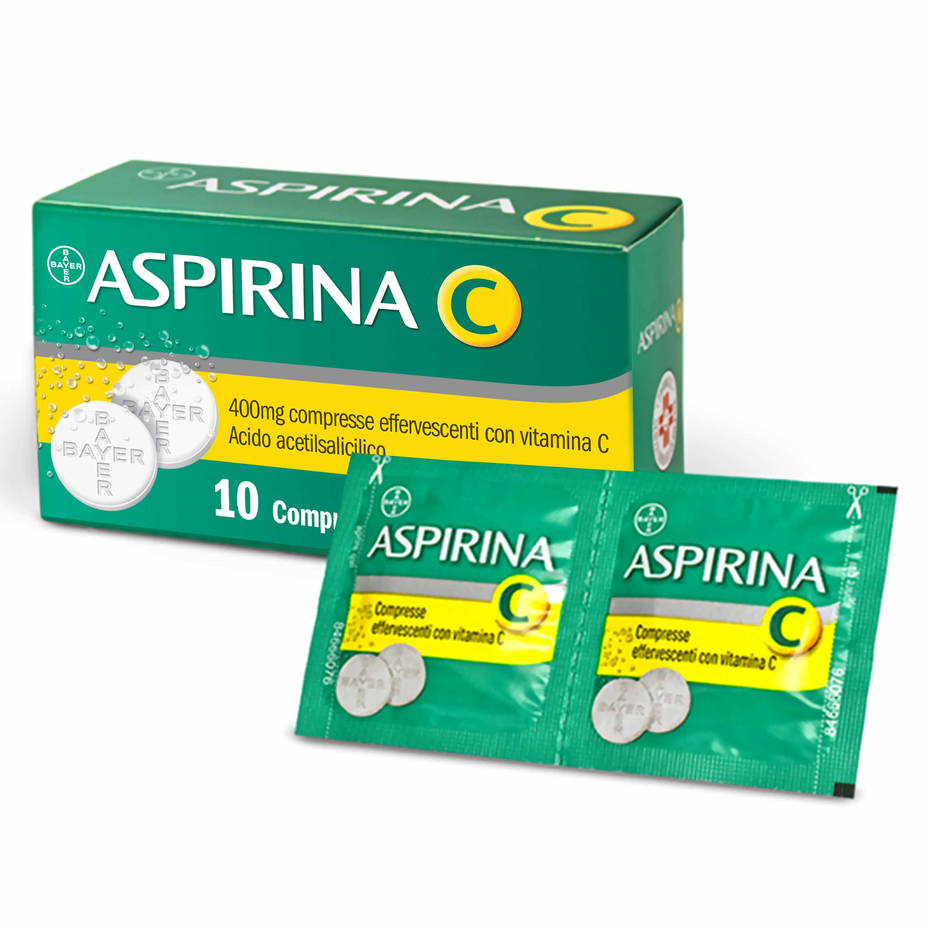 ASPIRINA C*10CPR EFF 400+240MG - Antica Farmacia Ferrari