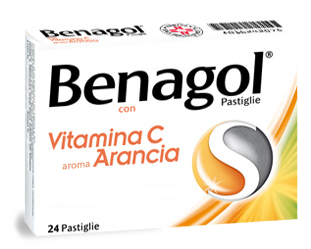 BENAGOL VIT C*24PAST ARANCIA - Antica Farmacia Ferrari