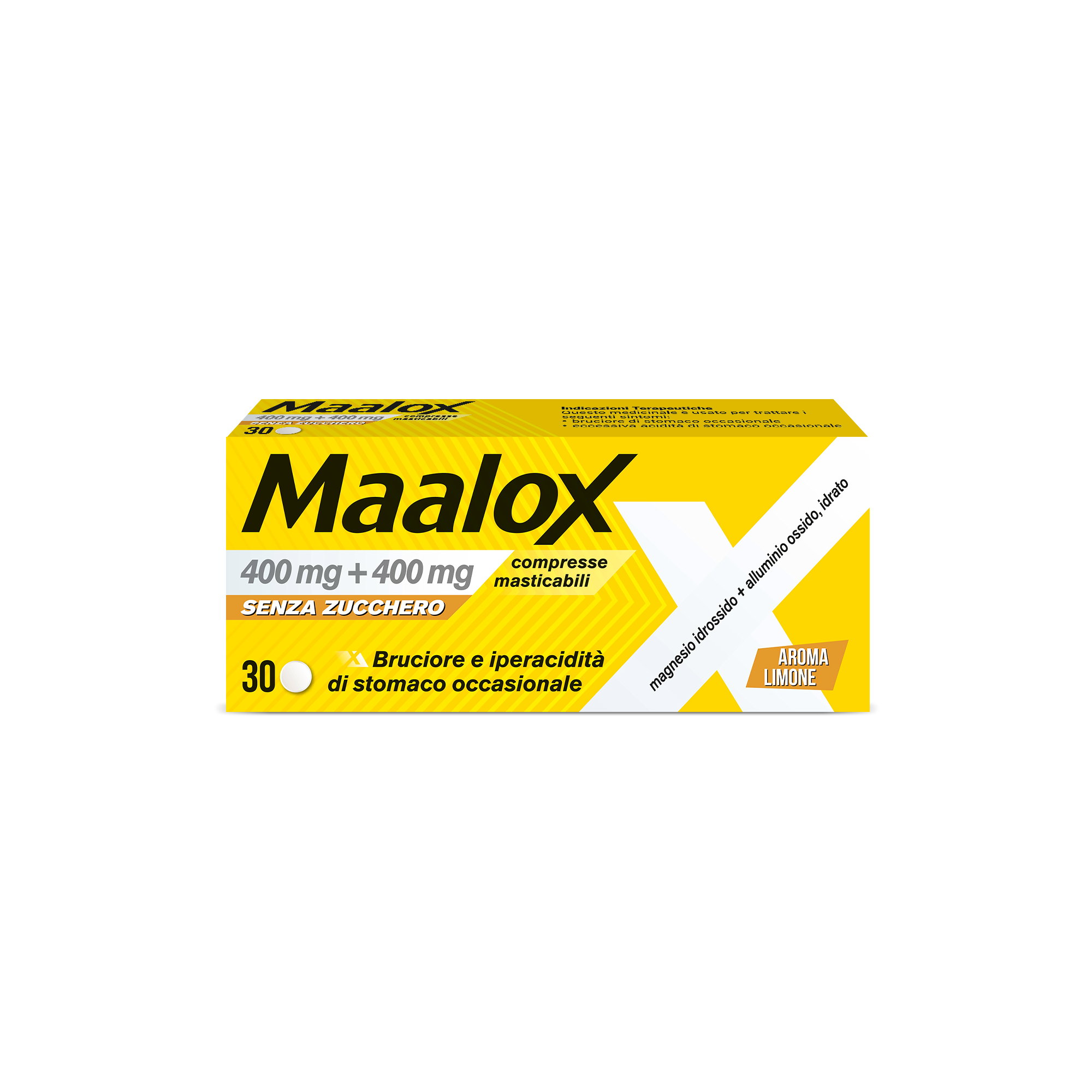 MAALOX*S/Z 30CPR LIMO400+400MG - Antica Farmacia Ferrari