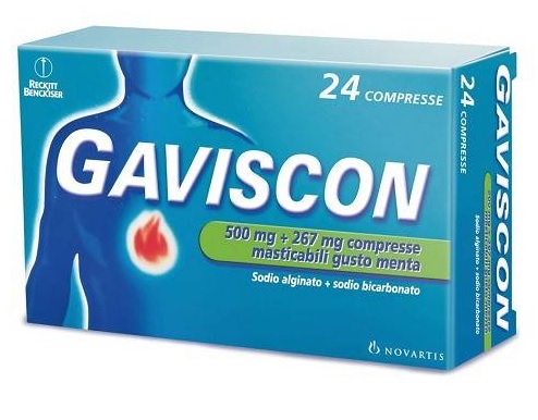 GAVISCON*24CPR MENTA 500+267MG - Antica Farmacia Ferrari