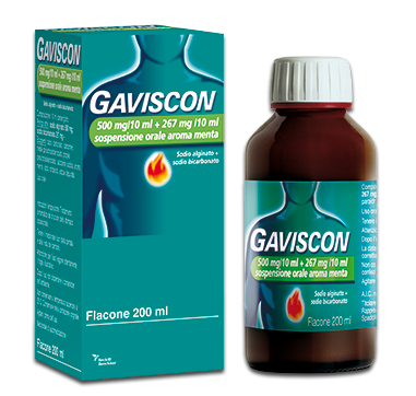 GAVISCON*OS 500+267MG/10ML MEN - Antica Farmacia Ferrari