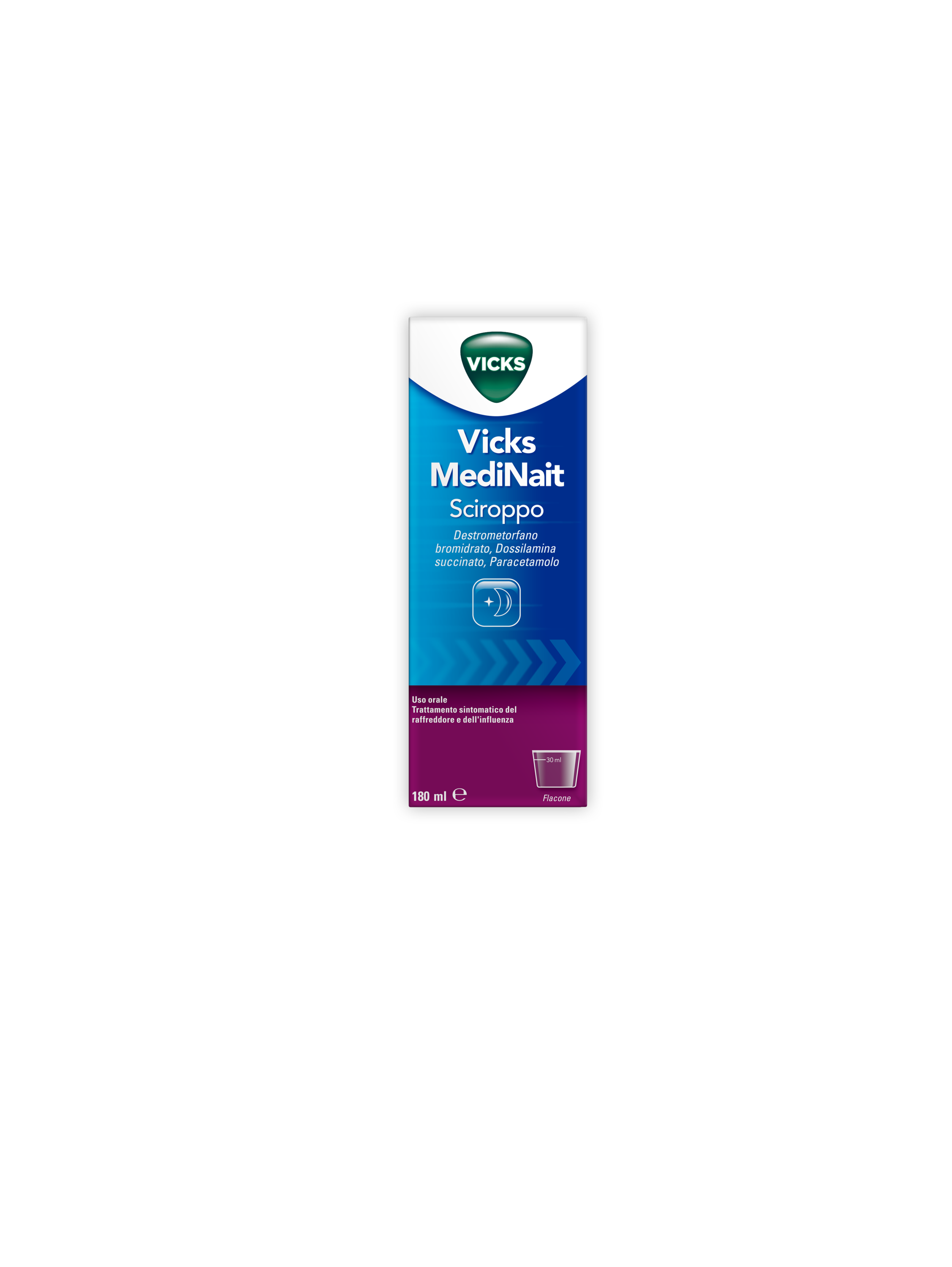 VICKS MEDINAIT*SCIR 180ML - Antica Farmacia Ferrari