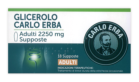 GLICEROLO*AD 18SUPP 2250MG - Antica Farmacia Ferrari