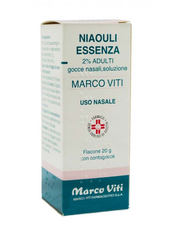 NIAOULI ESSENZA MV*2% GTT 20G - Antica Farmacia Ferrari