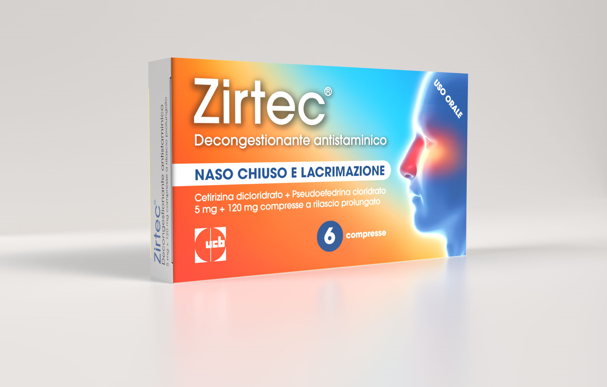 ZIRTEC DECONG ANT*6CPR 5+120MG - Antica Farmacia Ferrari