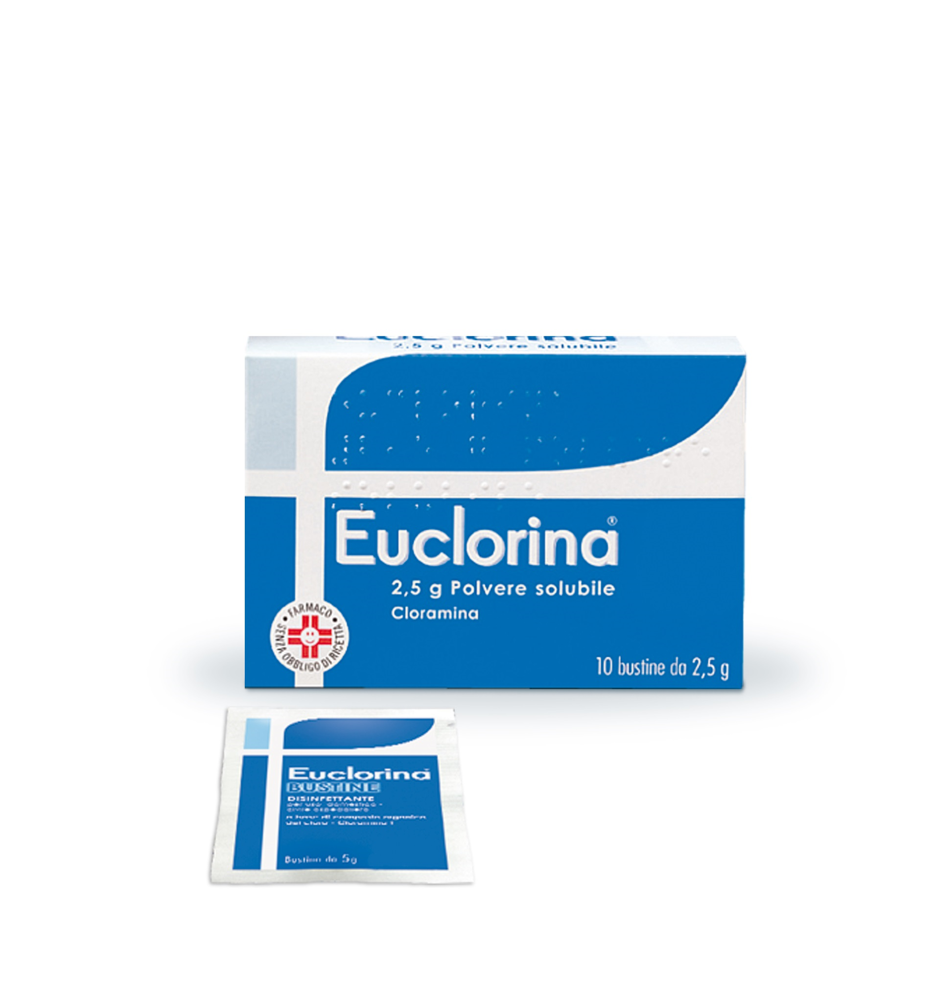 EUCLORINA*POLV SOL 10BUST 2,5G - Antica Farmacia Ferrari
