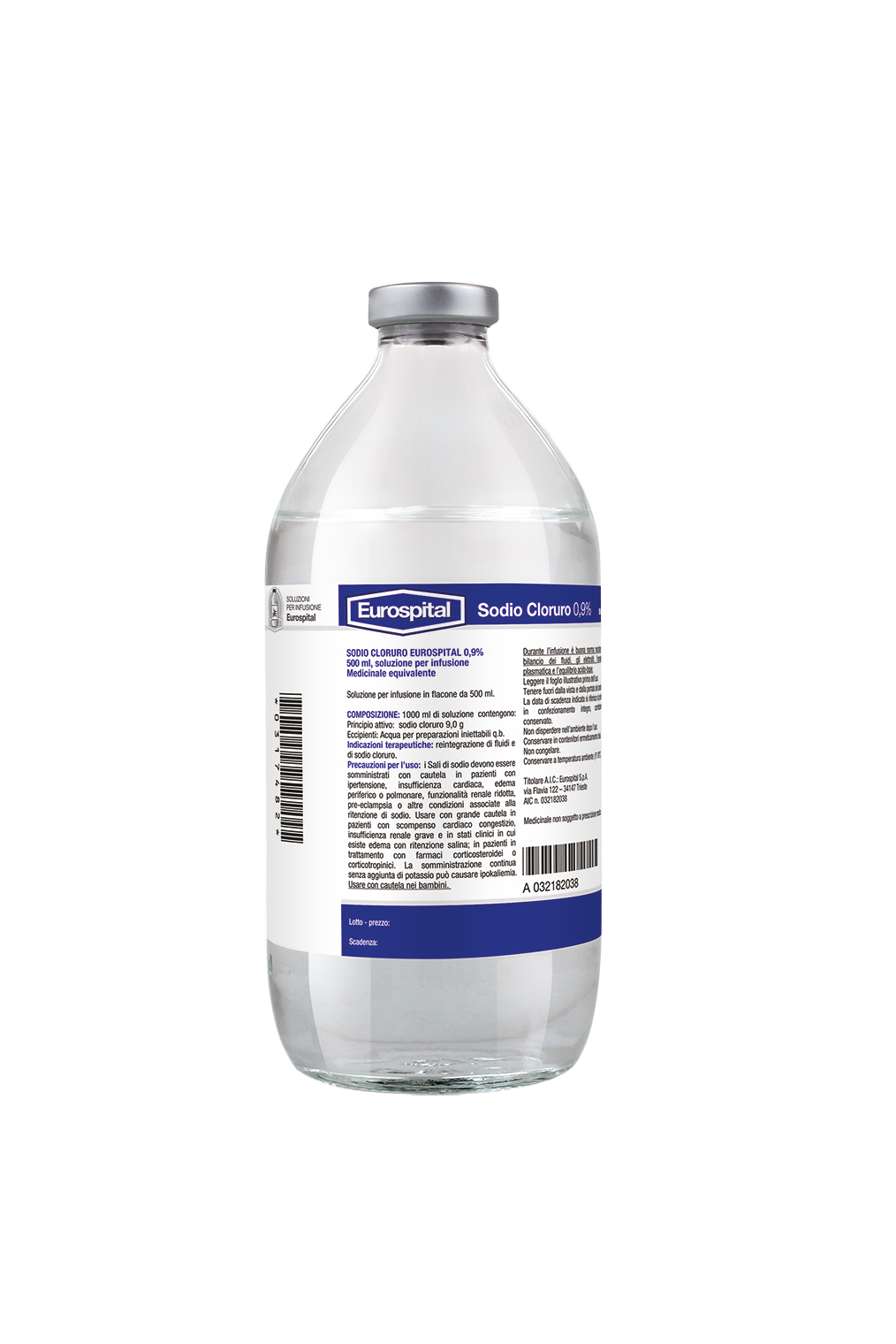 SODIO CLORURO EUROS*0,9% 250ML - Antica Farmacia Ferrari