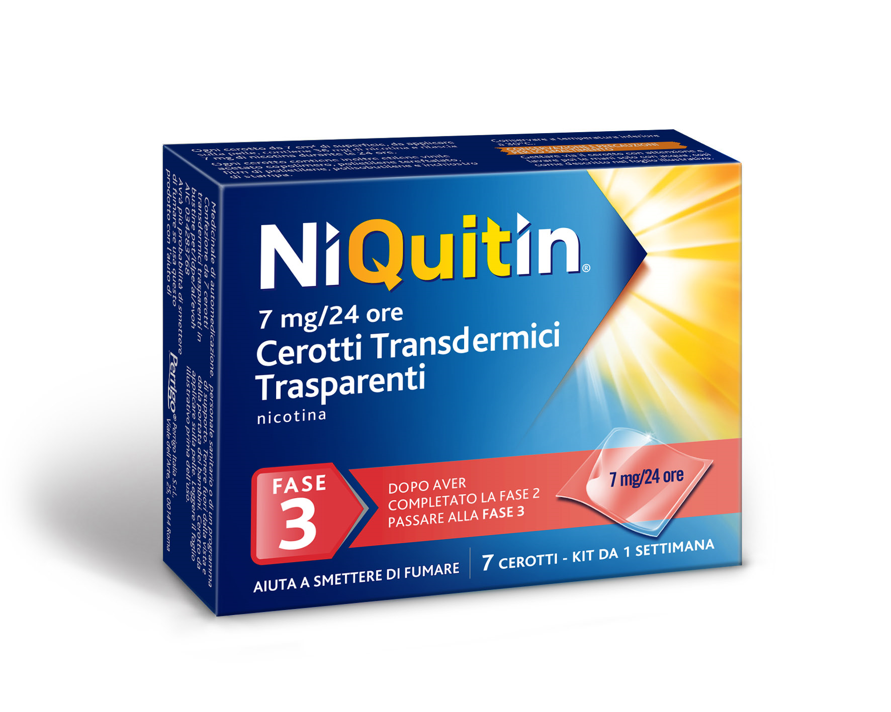 NIQUITIN*7CER TRANSD 7MG/24H - Antica Farmacia Ferrari
