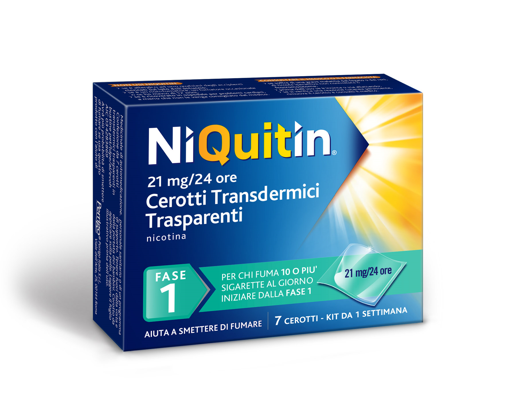 NIQUITIN*7CER TRANSD 21MG/24H - Antica Farmacia Ferrari