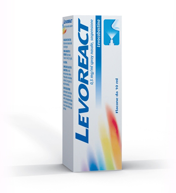 LEVOREACT*SPRAY NAS 10ML 0,5MG - Antica Farmacia Ferrari