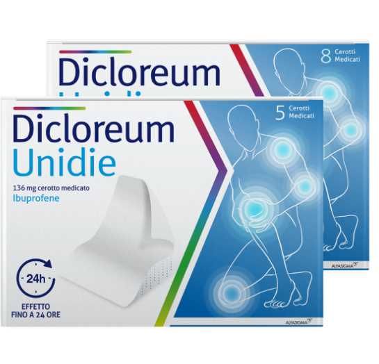 DICLOREUM UNIDIE*8CER 136MG24H - Antica Farmacia Ferrari