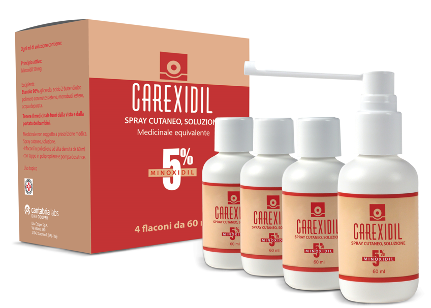 CAREXIDIL*4FL SOLUZ CUT 60ML5% - Antica Farmacia Ferrari