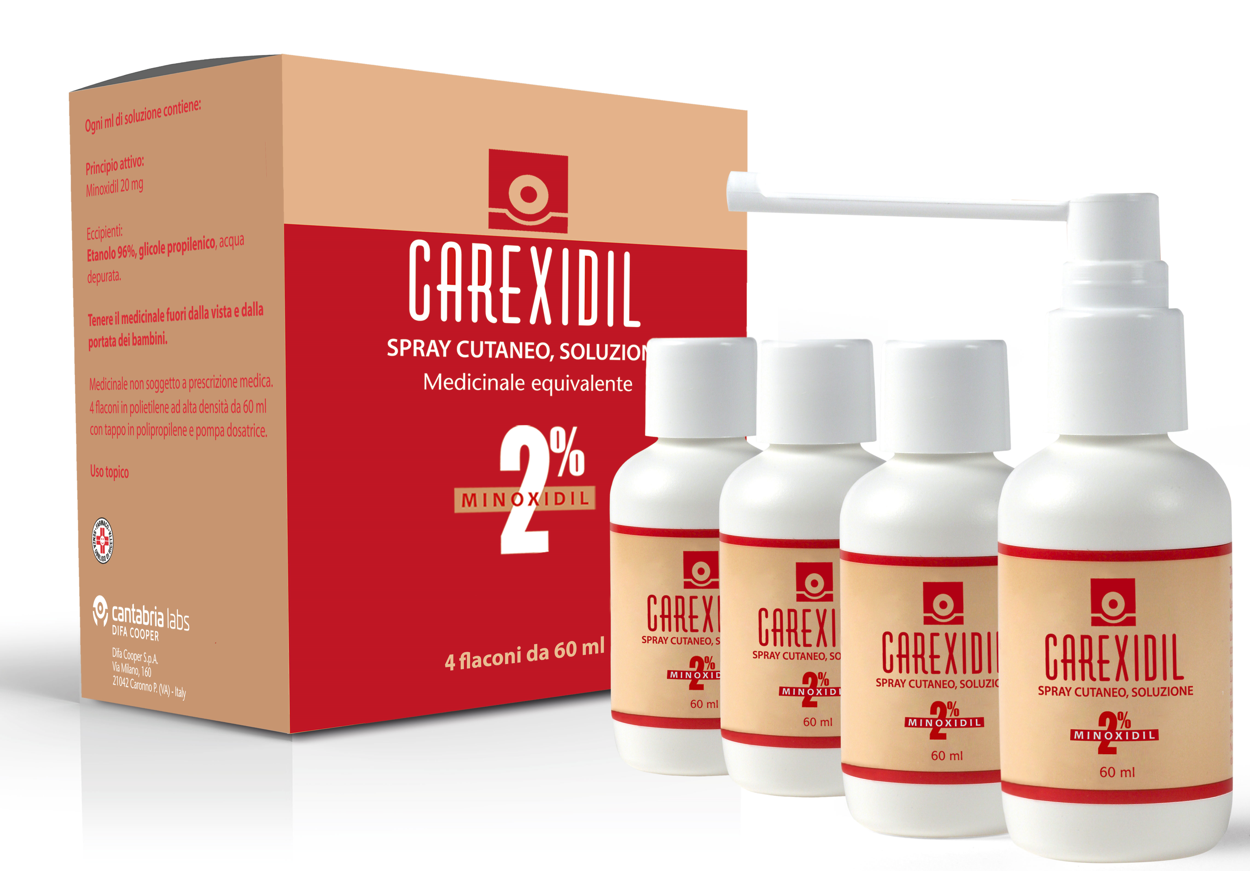 CAREXIDIL*4FL SOLUZ CUT 60ML2% - Antica Farmacia Ferrari