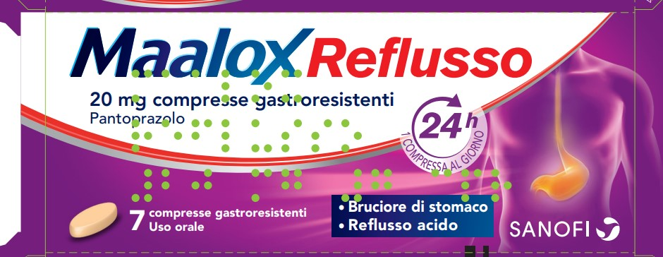 MAALOX REFLUSSO*7CPR 20MG - Antica Farmacia Ferrari