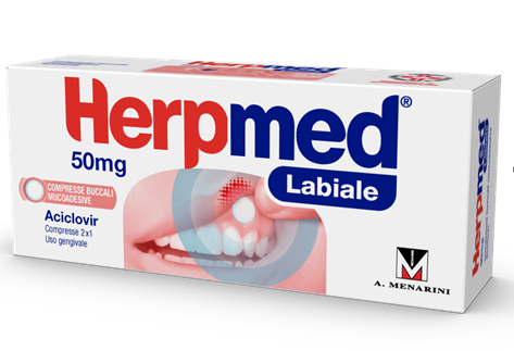 HERPMED LABIALE*2CPR BUCC 50MG - Antica Farmacia Ferrari