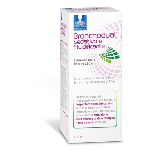 BRONCHODUAL SEDATIVO FLU*120ML - Antica Farmacia Ferrari