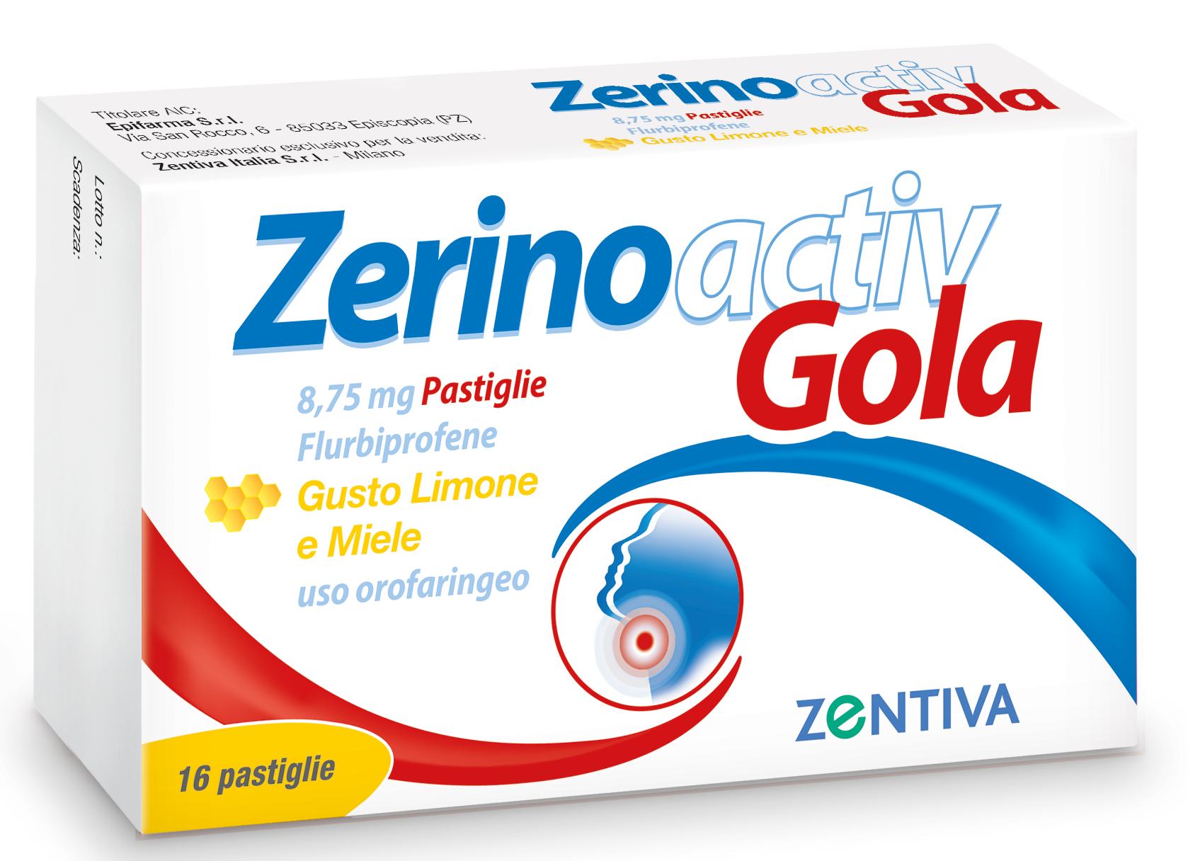 ZERINOACTIV GOLA*16PASTL LIM M - Antica Farmacia Ferrari