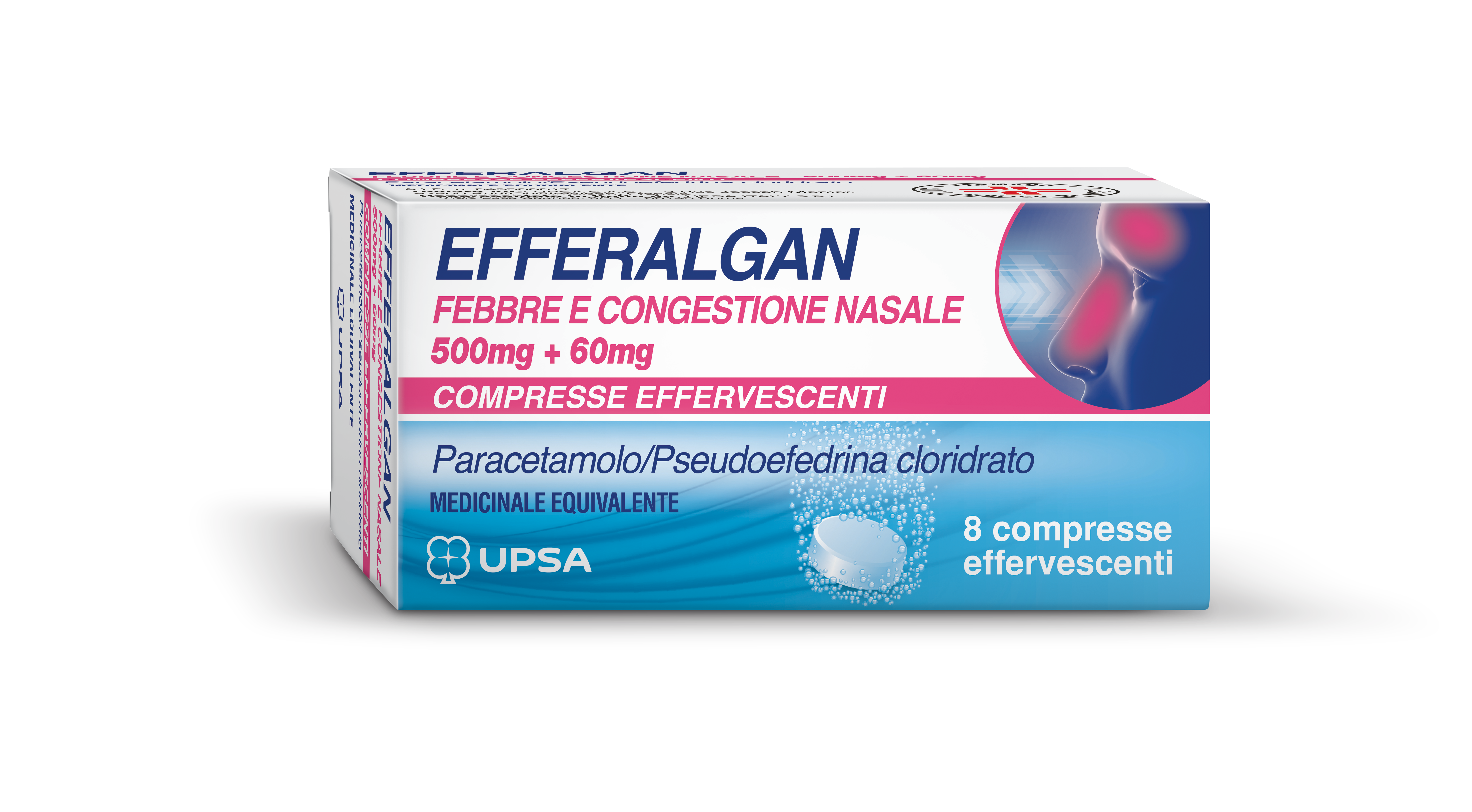 LEVIOFLU*8CPR EFF 500MG+60MG - Antica Farmacia Ferrari