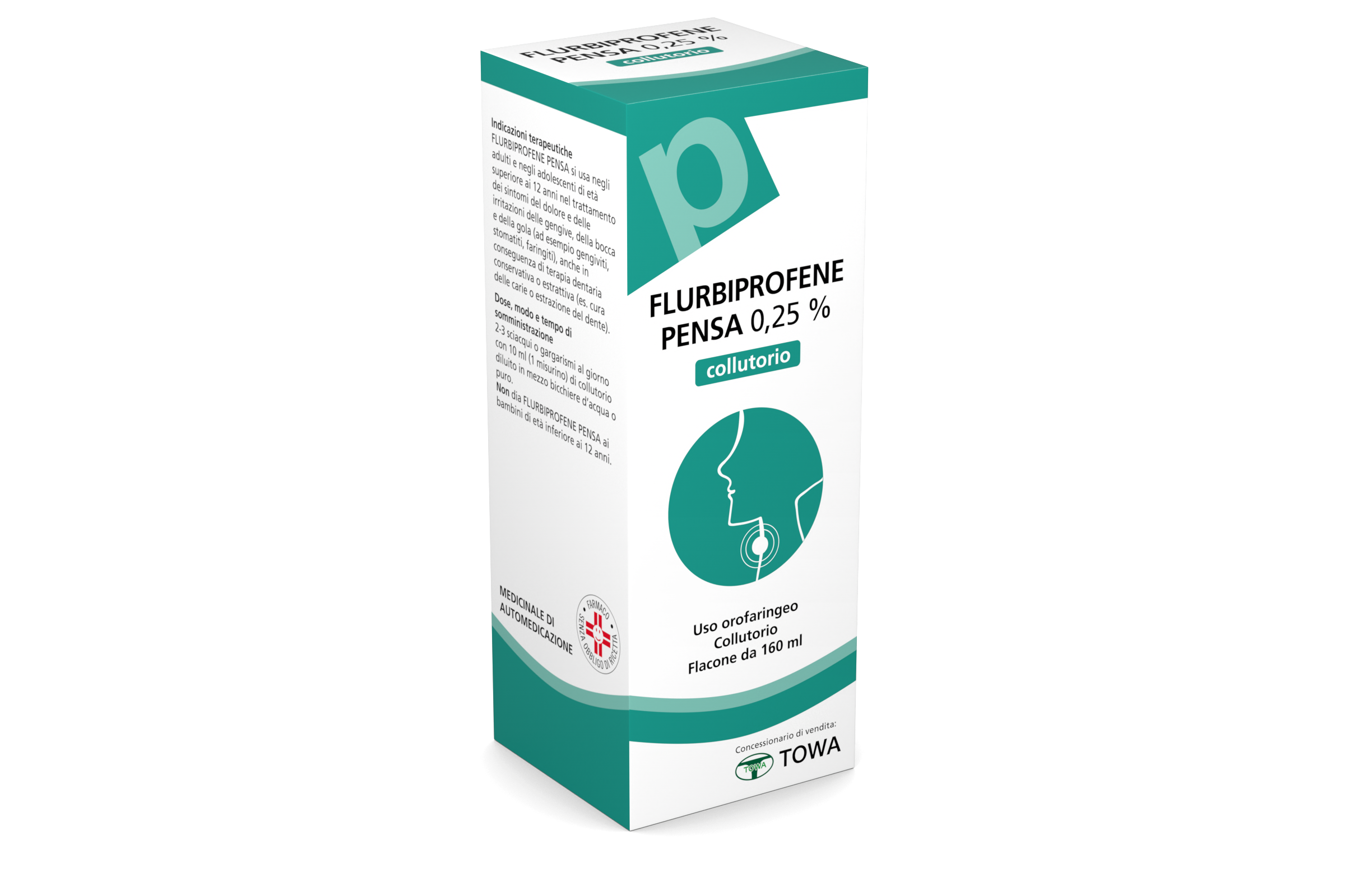 FLURBIPROFENE PE*COLLUT 160ML - Antica Farmacia Ferrari
