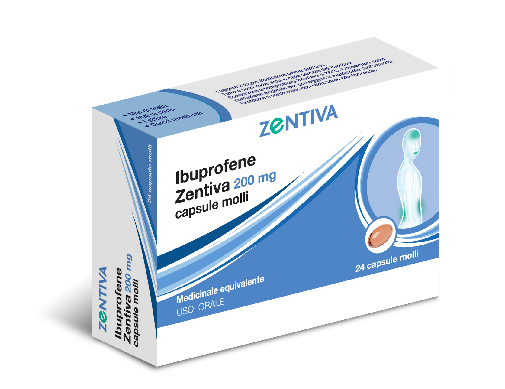 IBUPROFENE ZEN*24CPS MOL 200MG - Antica Farmacia Ferrari