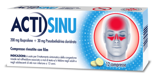 ACTISINU*12CPR 200MG+30MG - Antica Farmacia Ferrari