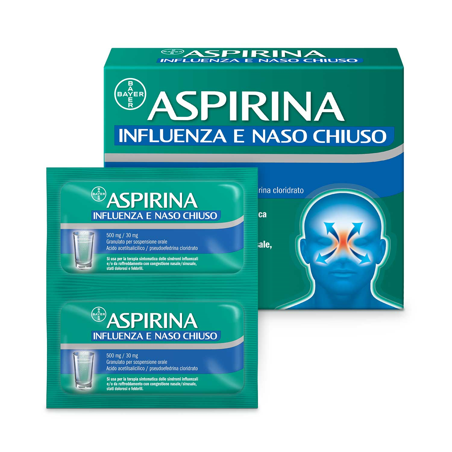 ASPIRINA INFLUENZA E NASO C*10 - Antica Farmacia Ferrari