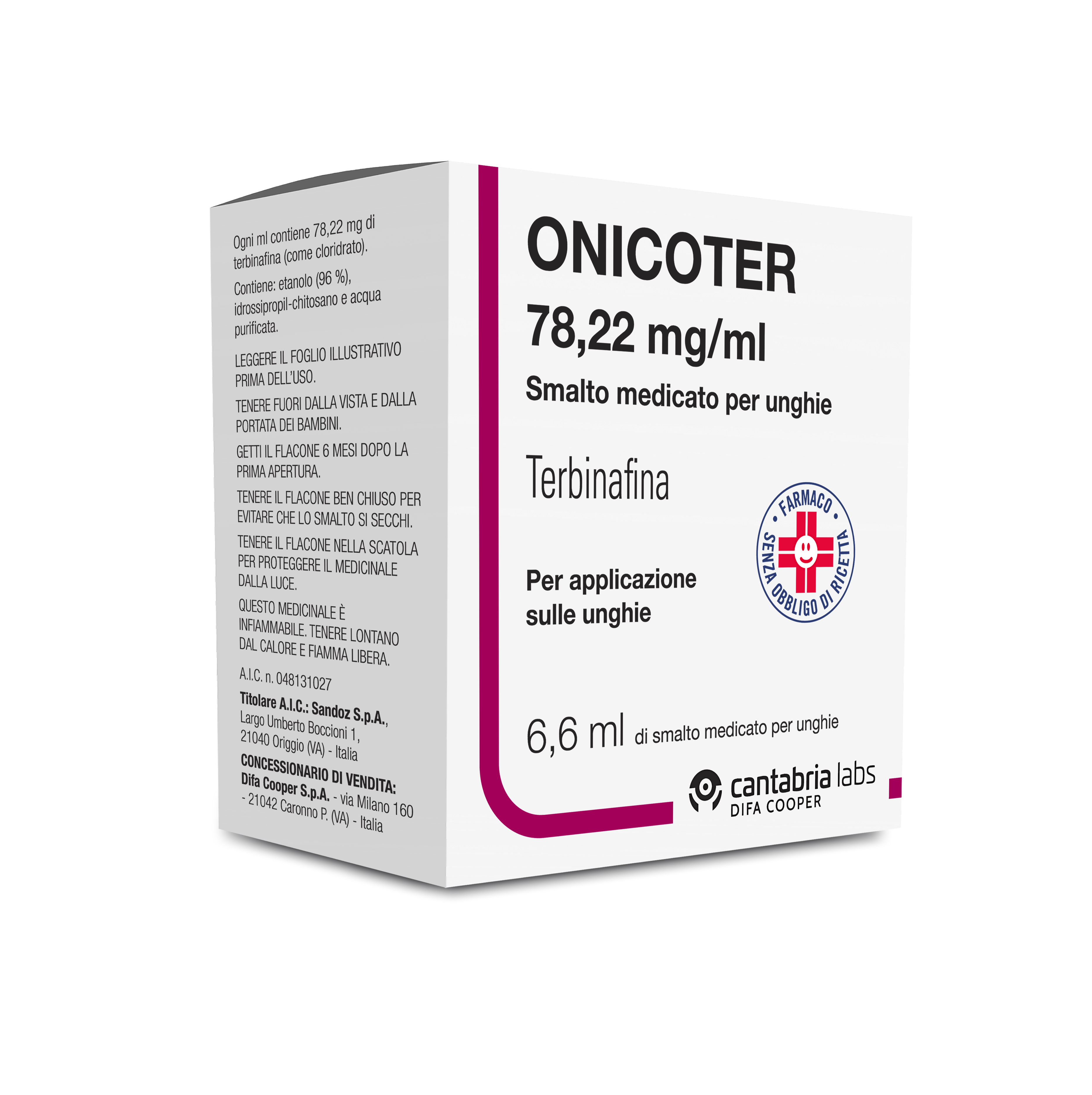 ONICOTER*SMALTO MED 1FL 6,6ML - Antica Farmacia Ferrari