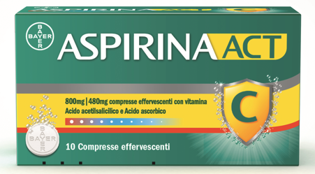 ASPIRINAACT*10CPR EFF800+480MG - Antica Farmacia Ferrari
