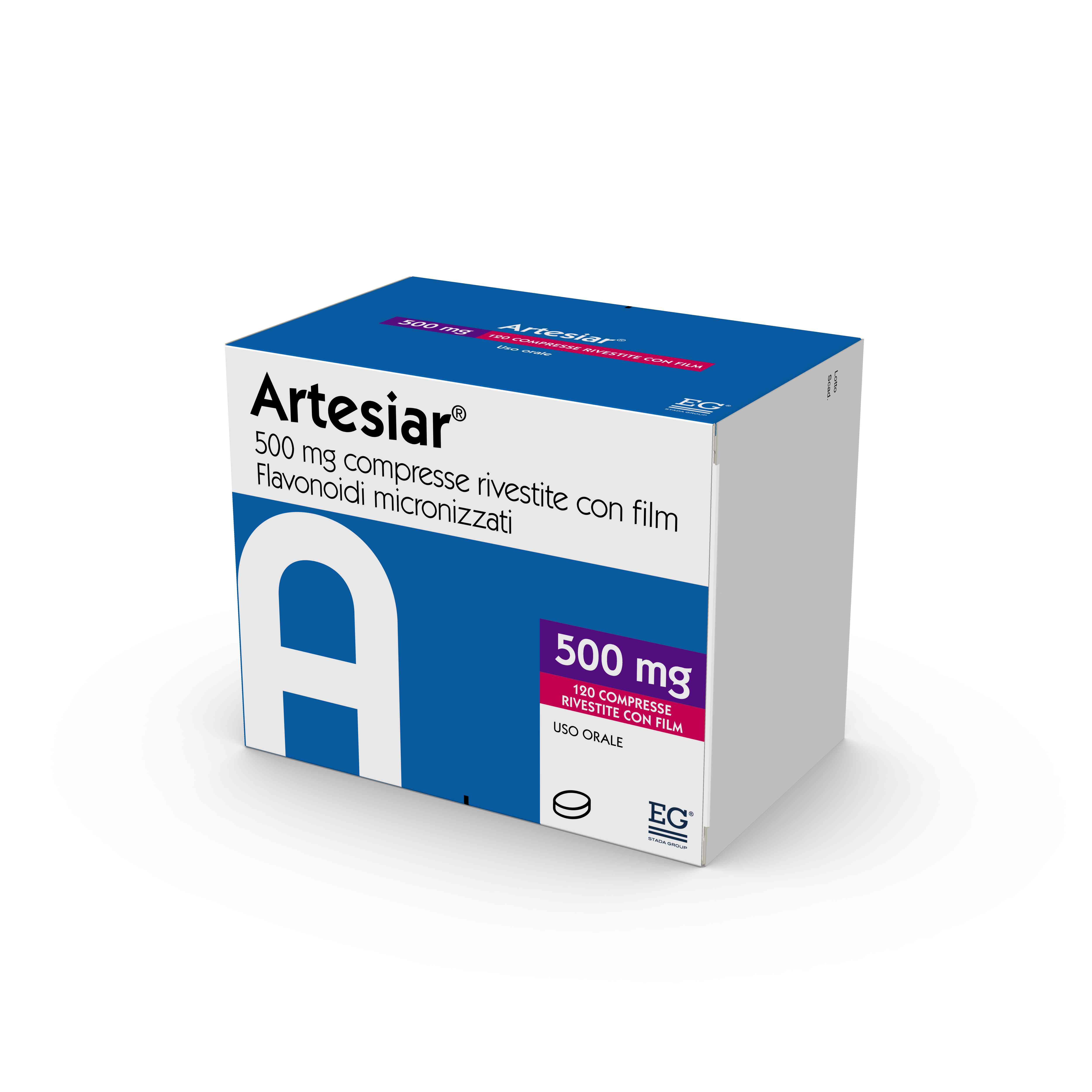 ARTESIAR*120CPR RIV 500MG - Antica Farmacia Ferrari