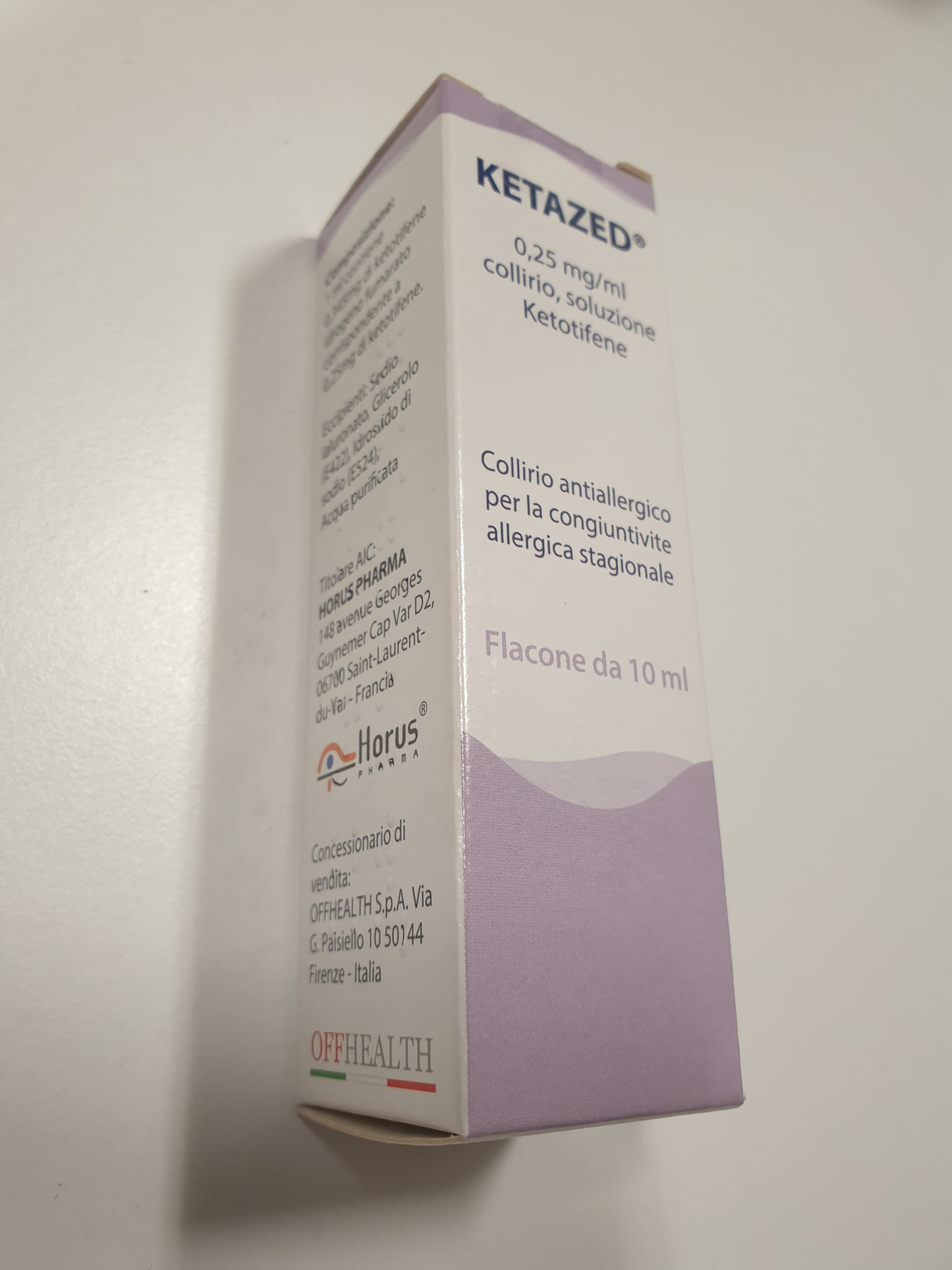 KETAZED*COLL 1FL 10ML0,25MG/ML - Antica Farmacia Ferrari