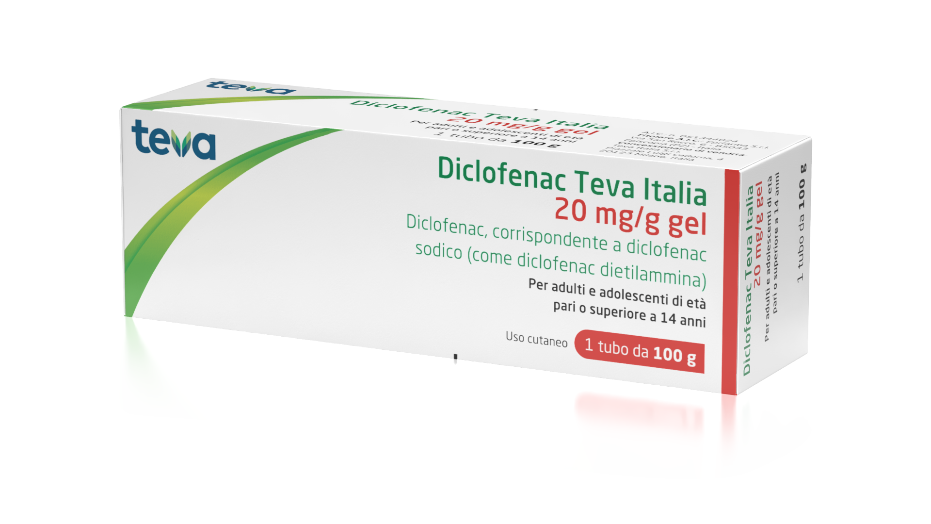 DICLOFENAC TE*GEL 100G 20MG/G - Antica Farmacia Ferrari