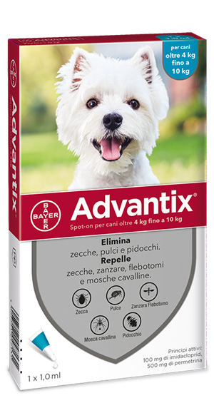 ADVANTIX SPOT ON*1PIP 4-10KG - Antica Farmacia Ferrari