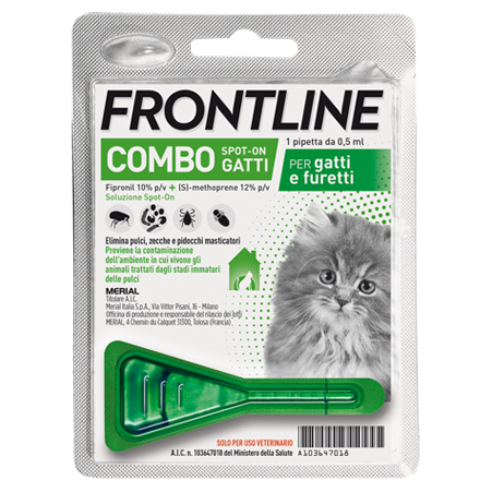 FRONTLINE COMBO*1PIP GATTI/FUR - Antica Farmacia Ferrari