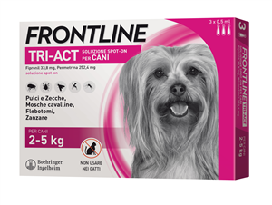 FRONTLINE TRI-ACT*3PIP 2-5KG - Antica Farmacia Ferrari
