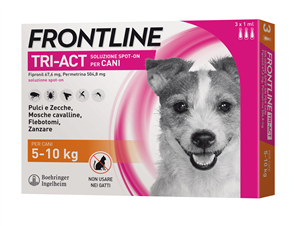 FRONTLINE TRI-ACT*3PIP 5-10KG - Antica Farmacia Ferrari