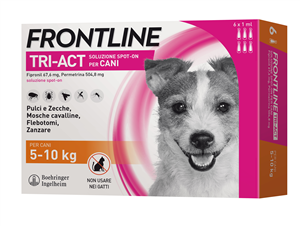 FRONTLINE TRI-ACT*6PIP 5-10KG - Antica Farmacia Ferrari