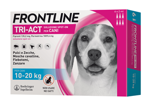 FRONTLINE TRI-ACT*6PIP 10-20KG - Antica Farmacia Ferrari