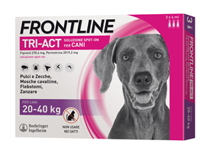 FRONTLINE TRI-ACT*3PIP 20-40KG - Antica Farmacia Ferrari