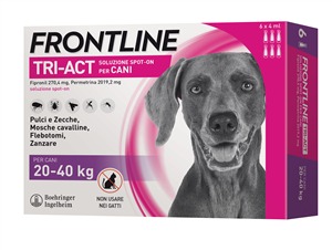 FRONTLINE TRI-ACT*6PIP 20-40KG - Antica Farmacia Ferrari